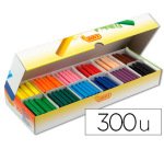 Lapices cera jovicolor caja con 300 unidades colores surtidos