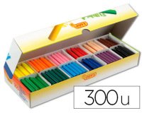 Lapices cera jovicolor caja con 300 unidades colores surtidos