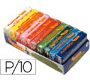 Plastilina Jovi -bandeja con 10 paquetes colores 