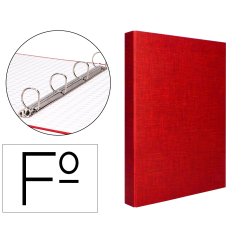 Carpeta de 2 o 4 anillas mixtas 25 o 40 mm liderpapel folio carton forrado paper coat compresor plástico