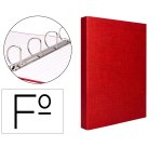 Carpeta de 2 o 4 anillas mixtas 25 o 40 mm liderpapel folio carton forrado paper coat compresor plástico