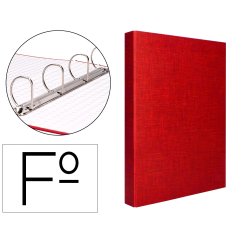 Carpeta de 2 o 4 anillas mixtas 25 o 40 mm liderpapel folio carton forrado paper coat compresor plástico