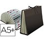 Carpeta fuelle liderpapel cuarto carton forrado negra