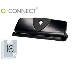 Taladrador q-connect kf01238 negro 4 taladros abertura 1,6 mm capacidad 16 hojas