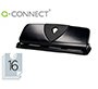 Taladrador q-connect kf01238 negro 4 taladros abertura 1,6 mm capacidad 16 hojas