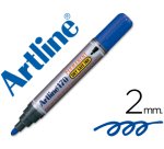 Rotulador artline marcador permanente 170 azul punta redonda 2mm antisecado