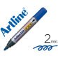 Rotulador artline marcador permanente 170 azul punta redonda 2mm antisecado