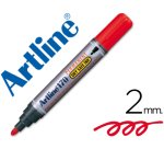 Rotulador artline marcador permanente 170 rojo punta redonda 2 mm antisecado
