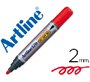 Rotulador artline marcador permanente 170 rojo punta redonda 2 mm antisecado