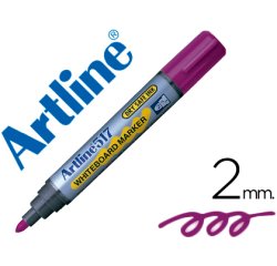 Rotulador artline pizarra ek-517 violeta punta redonda 2 mm tinta de bajo olor