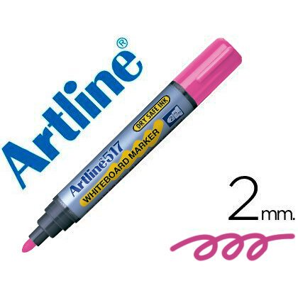 Rotulador artline pizarra ek-517 rosa punta redonda 2 mm tinta de bajo olor