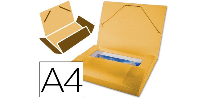 Carpeta liderpapel portadocumentos 36851 polipropileno din a4 naranja serie frosty lomo 25 mm