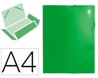 Carpeta liderpapel portadocumentos 36903 polipropileno dina4 verde lomo 50 mm