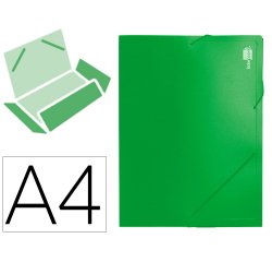 Carpeta liderpapel portadocumentos 36903 polipropileno dina4 verde lomo 50 mm