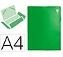 Carpeta liderpapel portadocumentos 36903 polipropileno dina4 verde lomo 50 mm