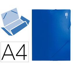 Carpeta liderpapel portadocumentos 36902 polipropileno din a4 azul lomo 50 mm