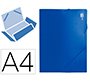Carpeta liderpapel portadocumentos 36902 polipropileno din a4 azul lomo 50 mm