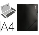 Carpeta liderpapel portadocumentos 36905 polipropileno din a4 negra lomo 50 mm