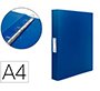 Carpeta liderpapel 4 anillas 25 mm mixtas 43432 polipropileno din a4 azul translucido