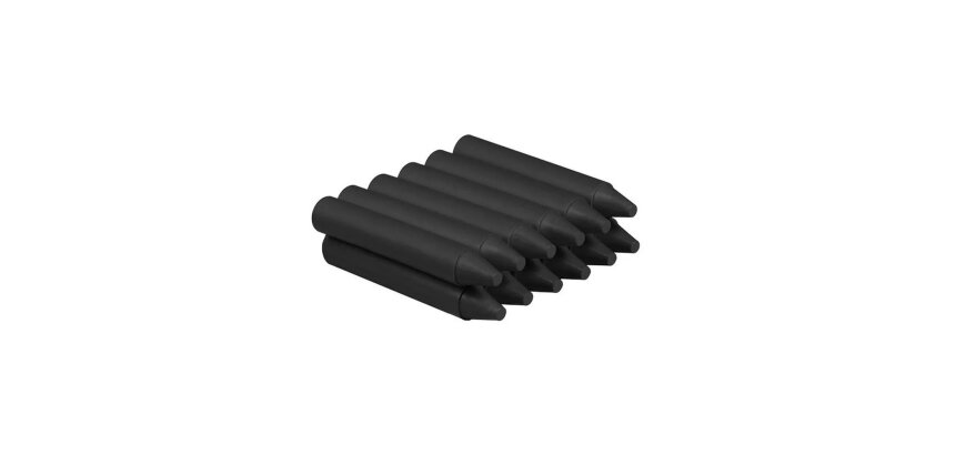 Lapices cera jovicolor unicolor negro caja de 12