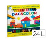 Lapices cera dacscolor caja de 24 colores