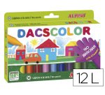 Lapices cera dacscolor caja de 12 colores