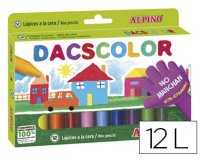 Lapices cera dacscolor caja de 12 colores