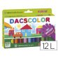 Lapices cera dacscolor caja de 12 colores