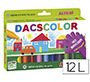Lapices cera dacscolor caja de 12 colores