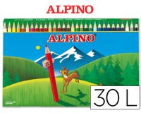 Lapices de colores alpino 659 caja de 30 colores largos