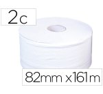 Papel higienico jumbo 2 capas blanco mandril de 60 mm para dispensador 325