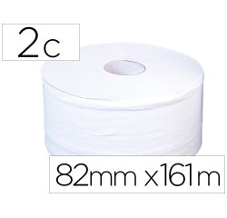 Papel higienico jumbo 2 capas blanco mandril de 60 mm para dispensador 325