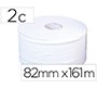 Papel higienico jumbo 2 capas blanco mandril de 60 mm para dispensador 325