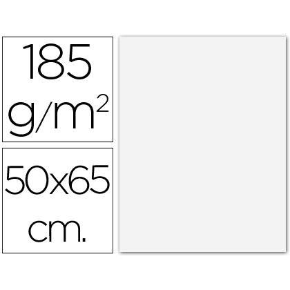 Cartulina guarro blanca 50x65 cm 185 gr