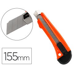 Cuter q-connect plastico ancho retractil cuchilla 18 mm xd-38 blister 1 unidad