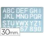 Plantilla liderpapel rotulacion 1600 letras y numeros 30 mm