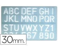 Plantilla liderpapel rotulacion 1600 letras y numeros 30 mm