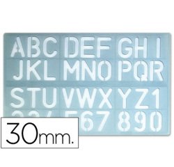 Plantilla liderpapel rotulacion 1600 letras y numeros 30 mm