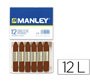 Lapices cera manley unicolor pardo n.29 caja de 12 unidades