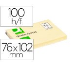 Bloc de notas adhesivas quita y pon q-connect 76x102 mm con 100 hojas