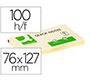 Bloc de notas adhesivas quita y pon q-connect 76x127 mm con 100 hojas