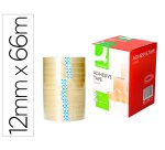 Cinta adhesiva q-connect transparente 66 m x 12 mm