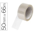 Cinta adhesiva polipropileno 45 micras transparente q-connect 66 m x 50 mm