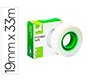 Cinta adhesiva q-connect invisible 33m x 19mm