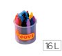 Lapices cera jovicolor bote de 16 unidades colores surtidos
