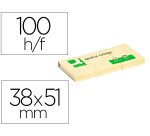 Bloc de notas adhesivas q-connect 38x51 mm - Bloc de 100 hojas