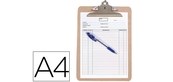 Portanotas q-connect material extraduro din a4 4 mm