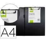 Carpeta portaboc q-connect miniclips plástico A4 negro