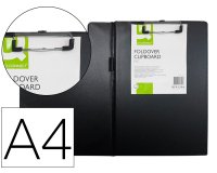 Carpeta portaboc q-connect miniclips plástico A4 negro