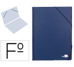 Carpeta liderpapel gomas folio sencilla pvc azul